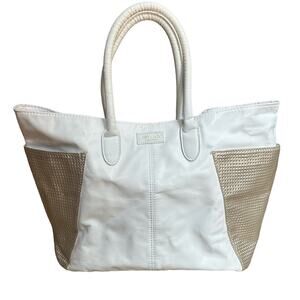Jimmy Choo Parfums White & Gold Tote